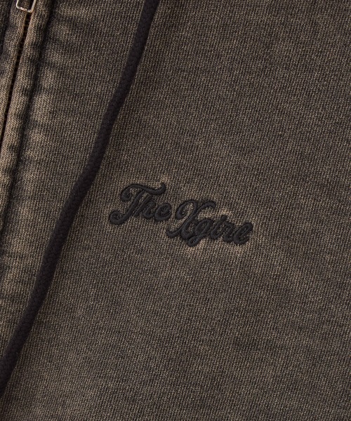 X-girl（エックスガール）の「OVERDYED NUMBER PATCH ZIP UP HOODIE（パーカー・レディース・インディゴブルー/ブラック・S/M）」の8枚目の写真
