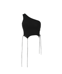 ASYM EYELET CROP