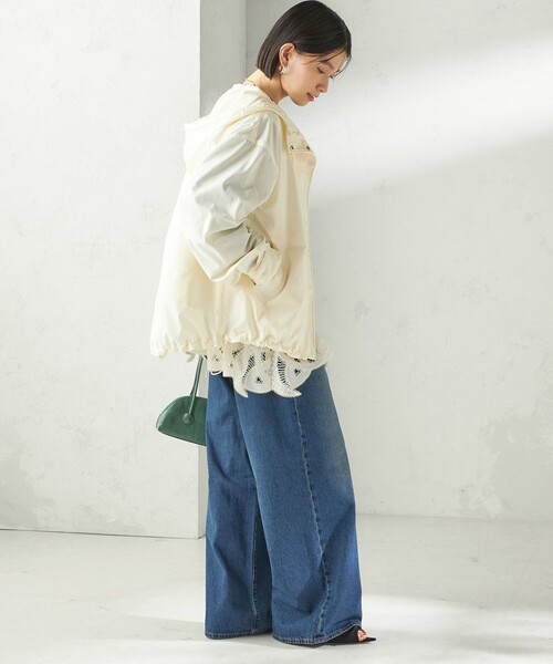 SHIPS（シップス）の「〈手洗い可能  / 撥水加工〉キルティング ベスト 付き マウンテン パーカー（マウンテンパーカー・レディース・オフホワイト/ブラック/ベージュ系・38/36）」の12枚目の写真