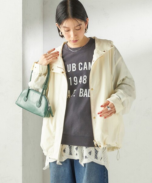 SHIPS（シップス）の「〈手洗い可能  / 撥水加工〉キルティング ベスト 付き マウンテン パーカー（マウンテンパーカー・レディース・オフホワイト/ブラック/ベージュ系・38/36）」の14枚目の写真