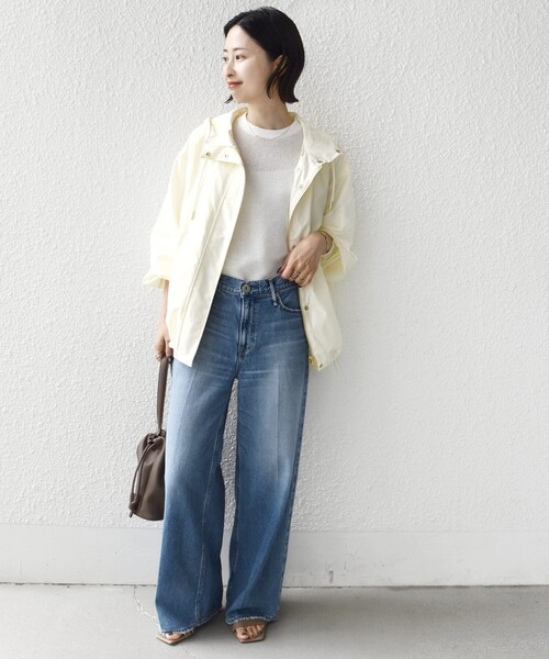 SHIPS（シップス）の「〈手洗い可能  / 撥水加工〉キルティング ベスト 付き マウンテン パーカー（マウンテンパーカー・レディース・オフホワイト/ブラック/ベージュ系・38/36）」の16枚目の写真