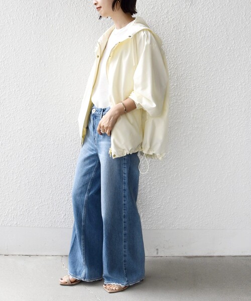 SHIPS（シップス）の「〈手洗い可能  / 撥水加工〉キルティング ベスト 付き マウンテン パーカー（マウンテンパーカー・レディース・オフホワイト/ブラック/ベージュ系・38/36）」の17枚目の写真