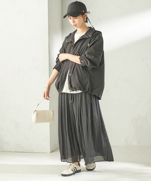 SHIPS（シップス）の「〈手洗い可能  / 撥水加工〉キルティング ベスト 付き マウンテン パーカー（マウンテンパーカー・レディース・オフホワイト/ブラック/ベージュ系・38/36）」の22枚目の写真