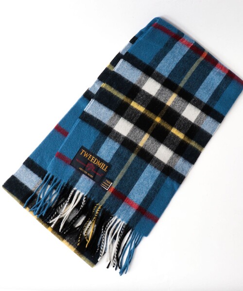 TWEED MILL（ツイードミル）の「【TWEEDMILL/ツイードミル】Lambswool Muffler Check 25（マフラー・メンズ・ブラウン系その他/レッド系その他/ブルー系その他/ブラック系その他/グリーン系その他/グレー系その他・FREE）」の5枚目の写真