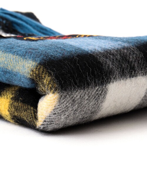 TWEED MILL（ツイードミル）の「【TWEEDMILL/ツイードミル】Lambswool Muffler Check 25（マフラー・メンズ・ブラウン系その他/レッド系その他/ブルー系その他/ブラック系その他/グリーン系その他/グレー系その他・FREE）」の10枚目の写真