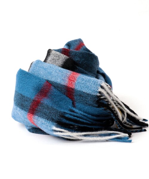 TWEED MILL（ツイードミル）の「【TWEEDMILL/ツイードミル】Lambswool Muffler Check 25（マフラー・メンズ・ブラウン系その他/レッド系その他/ブルー系その他/ブラック系その他/グリーン系その他/グレー系その他・FREE）」の11枚目の写真