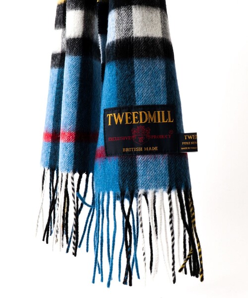 TWEED MILL（ツイードミル）の「【TWEEDMILL/ツイードミル】Lambswool Muffler Check 25（マフラー・メンズ・ブラウン系その他/レッド系その他/ブルー系その他/ブラック系その他/グリーン系その他/グレー系その他・FREE）」の14枚目の写真