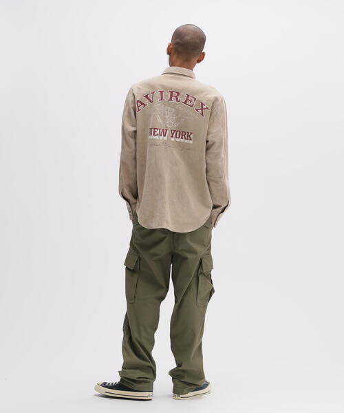 AVIREX(アヴィレックス)の「GOAT SUEDE WESTERN SHIRT / ゴート スエード ウェスタンシャツ / AVIREX / アヴィレックス(シャツ/ブラウス・メンズ・ベージュ/ブラウン・X-LARGE/MEDIUM/LARGE)」の3枚目の写真