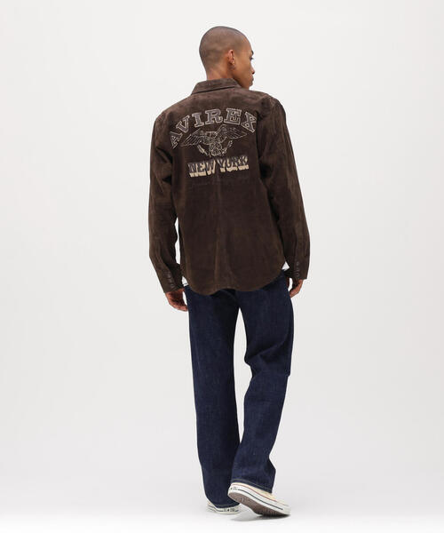 AVIREX(アヴィレックス)の「GOAT SUEDE WESTERN SHIRT / ゴート スエード ウェスタンシャツ / AVIREX / アヴィレックス(シャツ/ブラウス・メンズ・ベージュ/ブラウン・X-LARGE/MEDIUM/LARGE)」の16枚目の写真