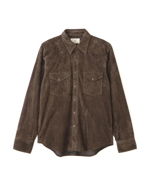 AVIREX(アヴィレックス)の「GOAT SUEDE WESTERN SHIRT / ゴート スエード ウェスタンシャツ / AVIREX / アヴィレックス(シャツ/ブラウス・メンズ・ベージュ/ブラウン・X-LARGE/MEDIUM/LARGE)」の13枚目の写真
