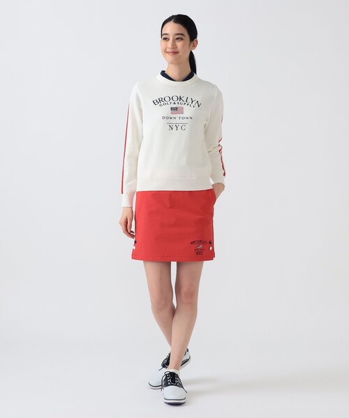 BEAMS GOLF(ビームスゴルフ)の「〈WOMEN〉PURPLE LABEL / BROOKLYN ロゴニット プルオーバー(ニット/セーター・レディース・ホワイト/ネイビー・MEDIUM/LARGE)」の16枚目の写真