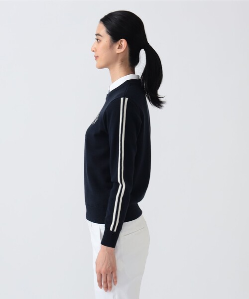 BEAMS GOLF(ビームスゴルフ)の「〈WOMEN〉PURPLE LABEL / BROOKLYN ロゴニット プルオーバー(ニット/セーター・レディース・ホワイト/ネイビー・MEDIUM/LARGE)」の14枚目の写真