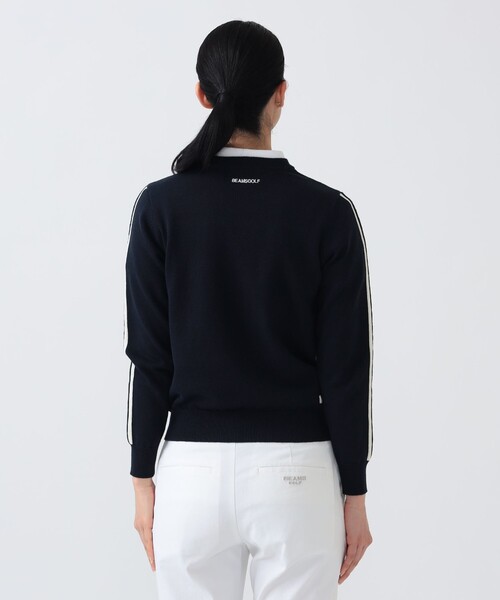 BEAMS GOLF(ビームスゴルフ)の「〈WOMEN〉PURPLE LABEL / BROOKLYN ロゴニット プルオーバー(ニット/セーター・レディース・ホワイト/ネイビー・MEDIUM/LARGE)」の12枚目の写真