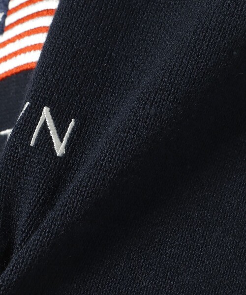 BEAMS GOLF(ビームスゴルフ)の「〈WOMEN〉PURPLE LABEL / BROOKLYN ロゴニット プルオーバー(ニット/セーター・レディース・ホワイト/ネイビー・MEDIUM/LARGE)」の4枚目の写真