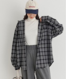 HONEYSUCKLE ROSE(ハニーサックルローズ)【レディース】チェックビッグシャツ
