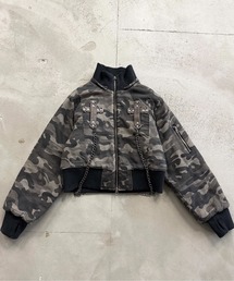 dollslutz（ドルズラッツ）の「【dollslutz】2way fake fur padded blouson / 【ﾄﾞﾙｽﾞﾗｯﾂ】2wayフェイクファー中綿ブルゾン（その他アウター）」