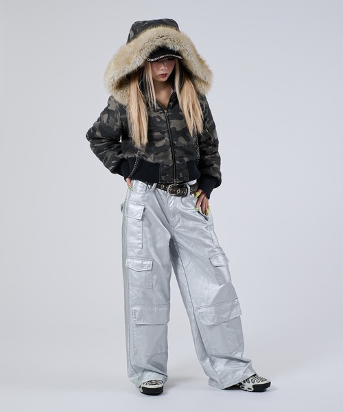 dollslutz(ドルズラッツ)の「【dollslutz】2way fake fur padded blouson / 【ドルズラッツ】2wayフェイクファー中綿ブルゾン(セットアップ・レディース・カモフラージュ/リアルツリーカモ・FREE)」の14枚目の写真