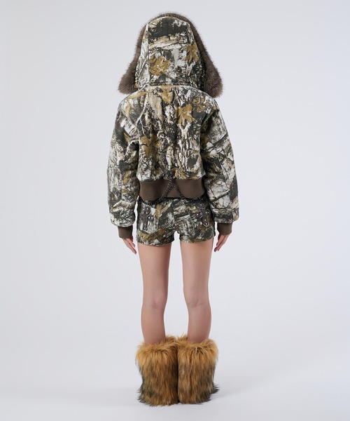 dollslutz(ドルズラッツ)の「【dollslutz】2way fake fur padded blouson / 【ドルズラッツ】2wayフェイクファー中綿ブルゾン(セットアップ・レディース・カモフラージュ/リアルツリーカモ・FREE)」の20枚目の写真