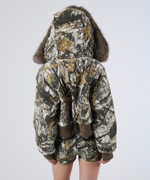 dollslutz(ドルズラッツ)の「【dollslutz】2way fake fur padded blouson / 【ドルズラッツ】2wayフェイクファー中綿ブルゾン(セットアップ・レディース・カモフラージュ/リアルツリーカモ・FREE)」の18枚目の写真