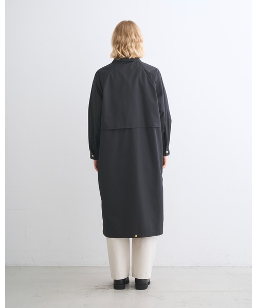 Traditional Weatherwear(トラディショナルウェザーウェア)の「ELTON LONG(ステンカラーコート・レディース・ブラック/ベージュ系・32)」の6枚目の写真