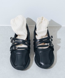 【S-LLサイズ展開・クッション入り】クロスメッシュメリージェーンスニーカー JA5963