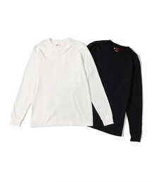 HANES（ヘインズ）の「【別注】Hanes / Japan Fit Long Sleeve T-shirts 2 Pieces（インナーウェア/肌着）」