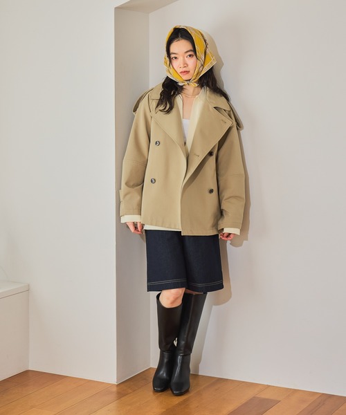 mysty woman（ミスティウーマン）の「コットンマルチスカーフ 622549（バンダナ/スカーフ・レディース・イエロー系その他/ホワイト系その他・FREE）」の12枚目の写真