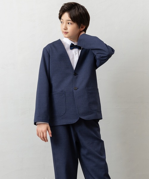 セール】【4点セットスーツ】ジャケット+パンツ+シャツ+蝶ネクタイ