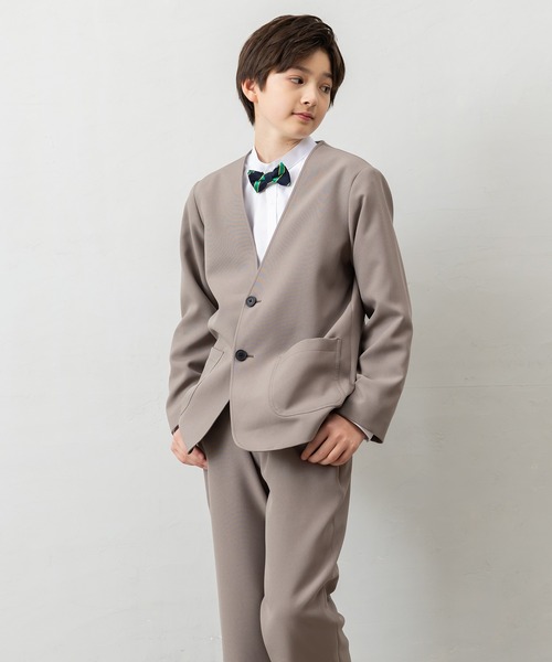 4点セットスーツ】ジャケット+パンツ+シャツ+蝶ネクタイ（スーツセット