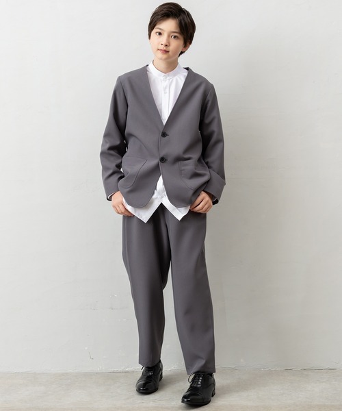 4点セットスーツ】ジャケット+パンツ+シャツ+蝶ネクタイ（スーツセット