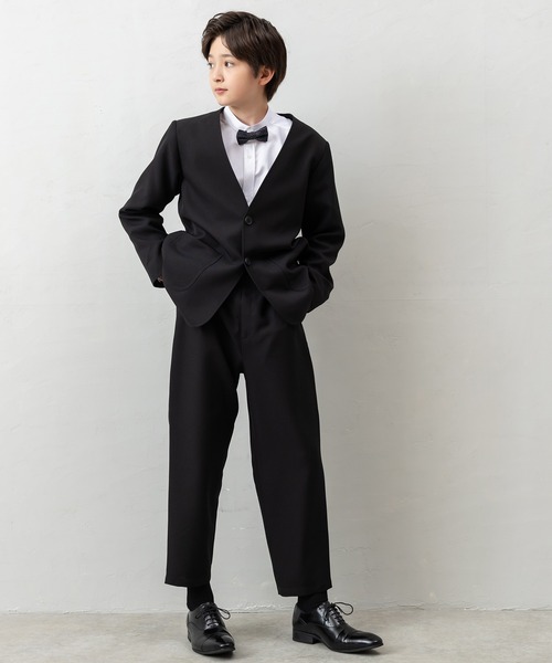 セール】【4点セットスーツ】ジャケット+パンツ+シャツ+蝶ネクタイ
