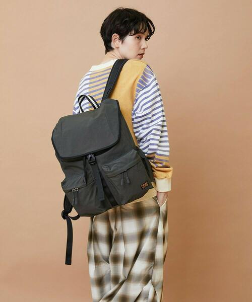 FRAPBOIS（フラボア）の「ダブルリュック（バックパック/リュック・レディース・オフホワイト/チャコールグレー・FREE）」の8枚目の写真