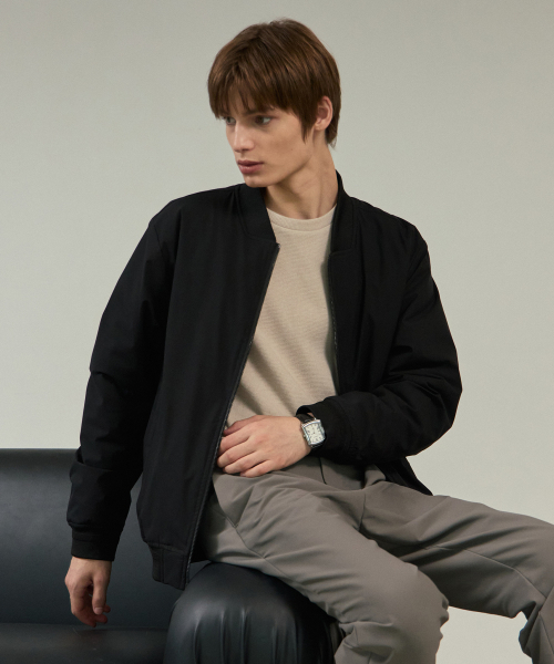 MINDBRIDGE(マインドブリッジ)の「ドゥグッド_パディングミニマルブルゾン(ブルゾン・メンズ・ブラック・100/110/95/105)」の3枚目の写真