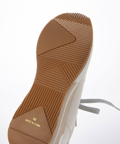 enchanted(エンチャンテッド)の「テクスチャーサイドジップウェッジスニーカー(スニーカー・レディース・ベージュ/ホワイト/グレイッシュベージュ/ブラック・LL/L/M/S)」の8枚目の写真