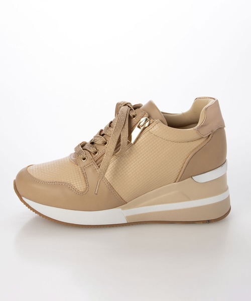 enchanted(エンチャンテッド)の「テクスチャーサイドジップウェッジスニーカー(スニーカー・レディース・ベージュ/ホワイト/グレイッシュベージュ/ブラック・LL/L/M/S)」の10枚目の写真