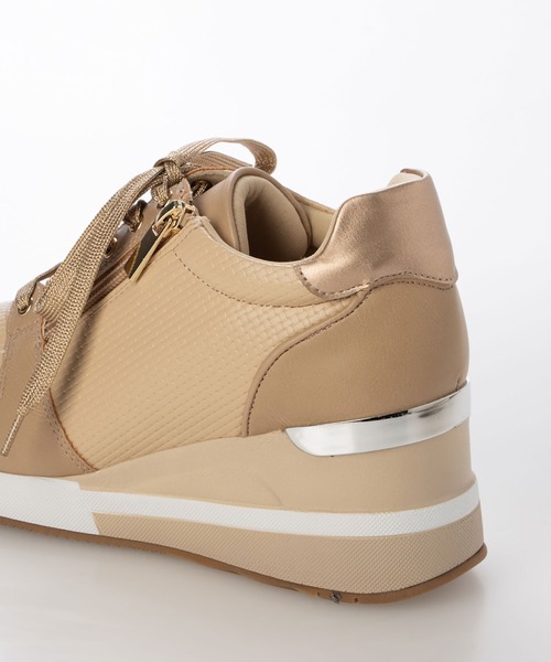 enchanted(エンチャンテッド)の「テクスチャーサイドジップウェッジスニーカー(スニーカー・レディース・ベージュ/ホワイト/グレイッシュベージュ/ブラック・LL/L/M/S)」の14枚目の写真