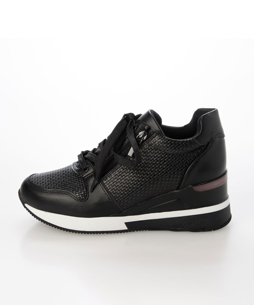 enchanted(エンチャンテッド)の「テクスチャーサイドジップウェッジスニーカー(スニーカー・レディース・ベージュ/ホワイト/グレイッシュベージュ/ブラック・LL/L/M/S)」の15枚目の写真