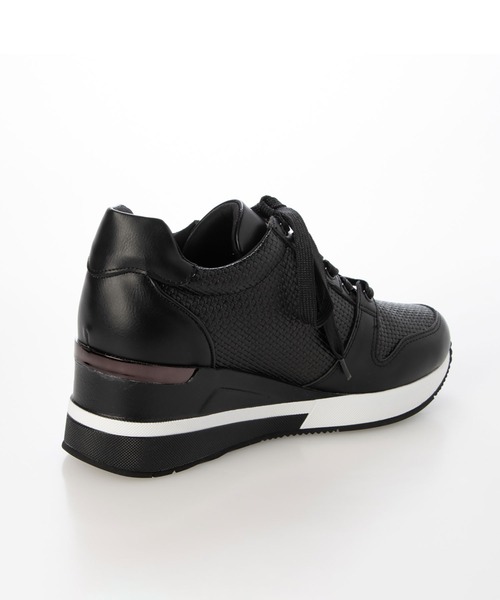 enchanted(エンチャンテッド)の「テクスチャーサイドジップウェッジスニーカー(スニーカー・レディース・ベージュ/ホワイト/グレイッシュベージュ/ブラック・LL/L/M/S)」の16枚目の写真