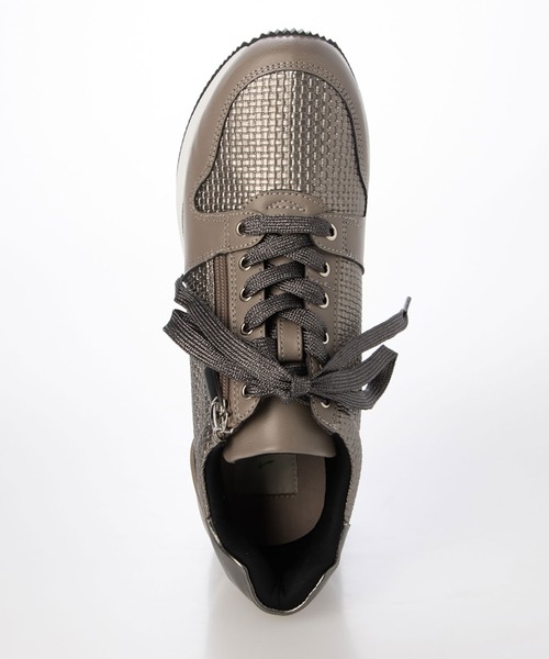 enchanted(エンチャンテッド)の「テクスチャーサイドジップウェッジスニーカー(スニーカー・レディース・ベージュ/ホワイト/グレイッシュベージュ/ブラック・LL/L/M/S)」の22枚目の写真