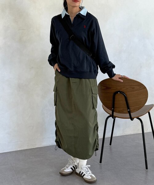 CPCM（シーピーシーエム）の「【U.S. POLO ASSN.】レイヤード裏毛プルオーバー（Tシャツ/カットソー・レディース・サックスブルー/ネイビー/グレー・FREE）」の18枚目の写真