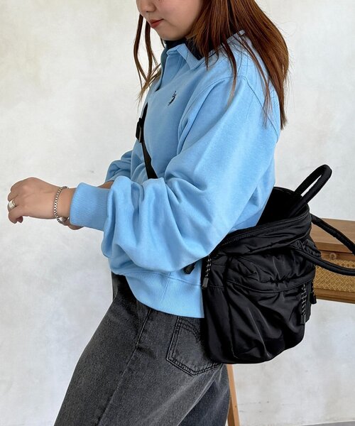 CPCM（シーピーシーエム）の「【U.S. POLO ASSN.】レイヤード裏毛プルオーバー（Tシャツ/カットソー・レディース・サックスブルー/ネイビー/グレー・FREE）」の6枚目の写真