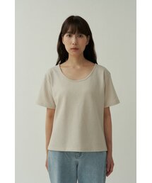 Line Wool T-shirt - Beige