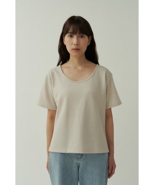 MUARMUS（ムアルムス）の「Line Wool T-shirt - Beige（Tシャツ/カットソー・レディース・その他・FREE）」の5枚目の写真