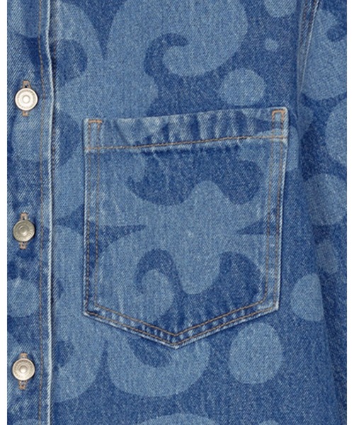 marimekko（マリメッコ）の「【Maridenim】 Vaihe Keidas / Shirt（シャツ/ブラウス・レディース・ネイビー・38/40/36/34）」の3枚目の写真