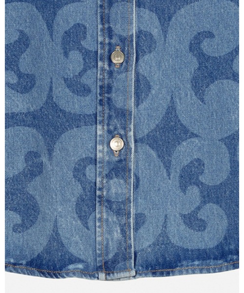 marimekko（マリメッコ）の「【Maridenim】 Vaihe Keidas / Shirt（シャツ/ブラウス・レディース・ネイビー・38/40/36/34）」の4枚目の写真