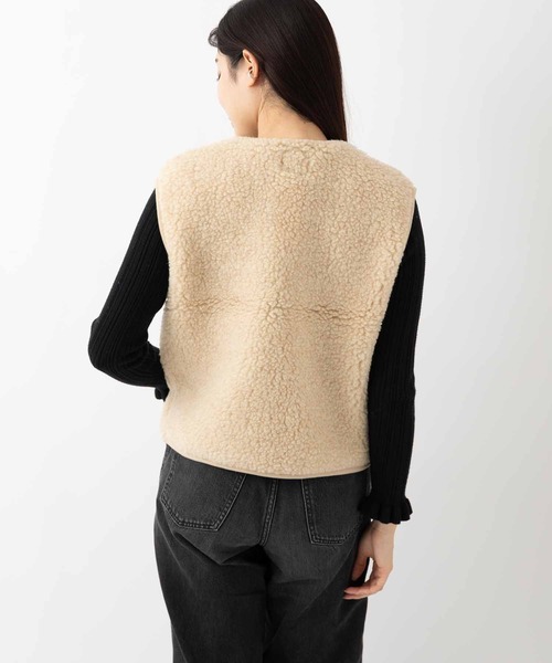 ABBEY MARKET(アビーマーケット)の「COLD BREAKER SHORT LENGTH VEST POS コールドブレイカー ショート丈ベスト(ベスト・レディース・チャコールグレー/ブラウン/シルバーグレー/ライトベージュ/ブラック・SMALL)」の7枚目の写真