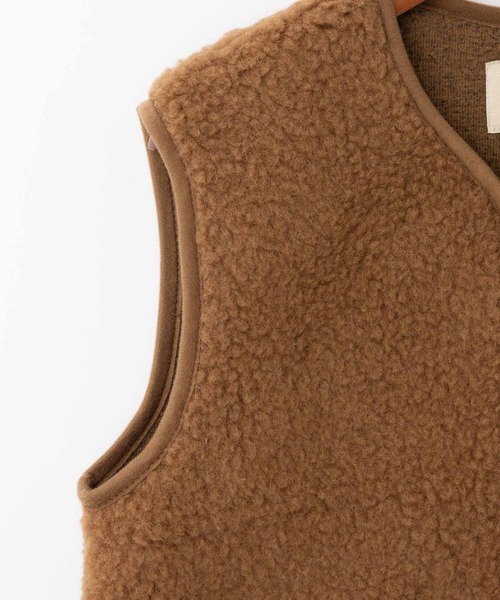 ABBEY MARKET(アビーマーケット)の「COLD BREAKER SHORT LENGTH VEST POS コールドブレイカー ショート丈ベスト(ベスト・レディース・チャコールグレー/ブラウン/シルバーグレー/ライトベージュ/ブラック・SMALL)」の13枚目の写真