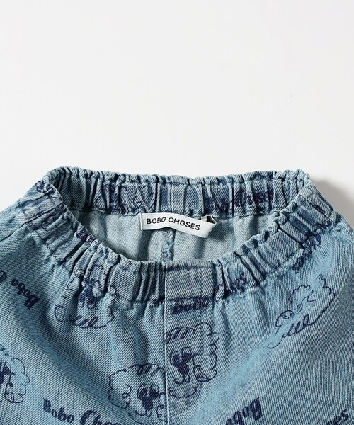 BOBO CHOSES(ボボショーズ)の「BOBO CHOSES / ベビー Pickles The Dog デニム ショートパンツ 2026SS(6ヵ月~2才)(その他パンツ・キッズ・ライトブルー・3M/12M/2Y)」の5枚目の写真