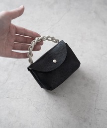 SENTI（センティ）の「【 SENTI 】SHRINK LEATHER CHAIN HANDLE POUCH / シュリンクレザー チェーンハンドルポーチ / 3043（ポーチ）」