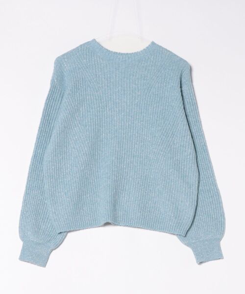 Droite lautreamont（ドロワットロートレアモン）の「【WEB限定カラーあり】ラメボトルネックプルオーバー≪手洗い可能≫（ニット/セーター・レディース・ネイビー/ライトグレー/オレンジ/ブルー・M）」の3枚目の写真